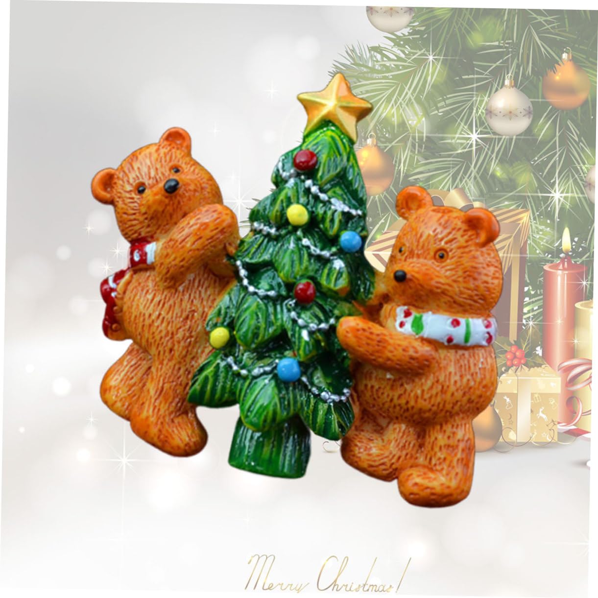 VICASKY 2-Pack Christmas Car Air Freshener Clip - Car Vent Air Freshener Holder for Holiday Scented Oils & Diffusers - Perfect for Car, Office & Home Decor During Christmas Season