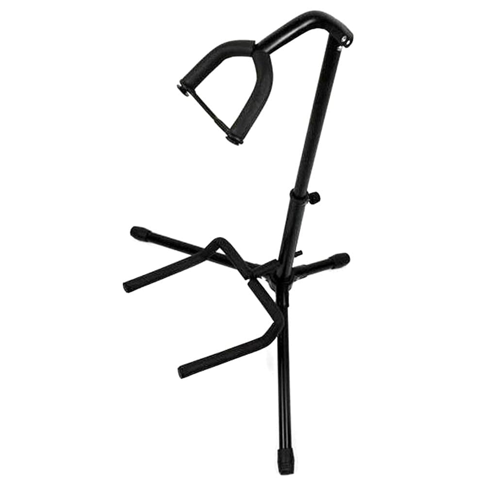 Premium Guitar Stand - Heavy Duty & Adjustable for Acoustic, Electric, Bass Guitars | Secure Instrument Holder with Non-Slip Rubber | Perfect for Home, Studio & Stage Performances