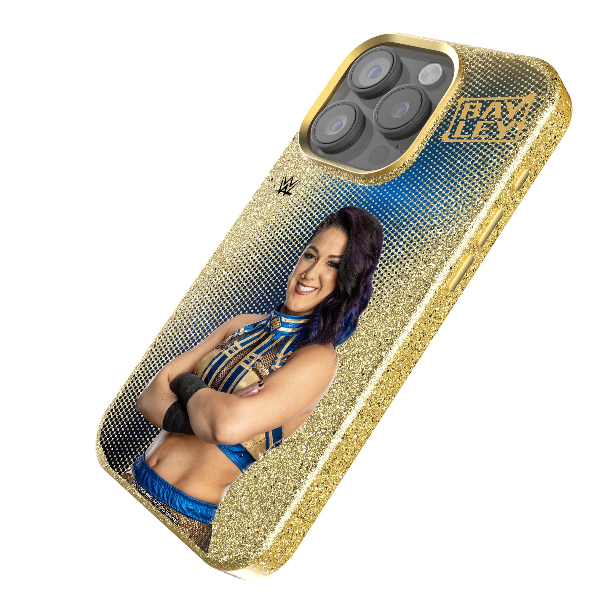 Bayley Superstar Bling Sparkle Rhinestone Phone Case for iPhone 14 Pro Max - Trendy Glamorous Protective Cover for Women Girls, Perfect for Parties, Concerts & Night Out