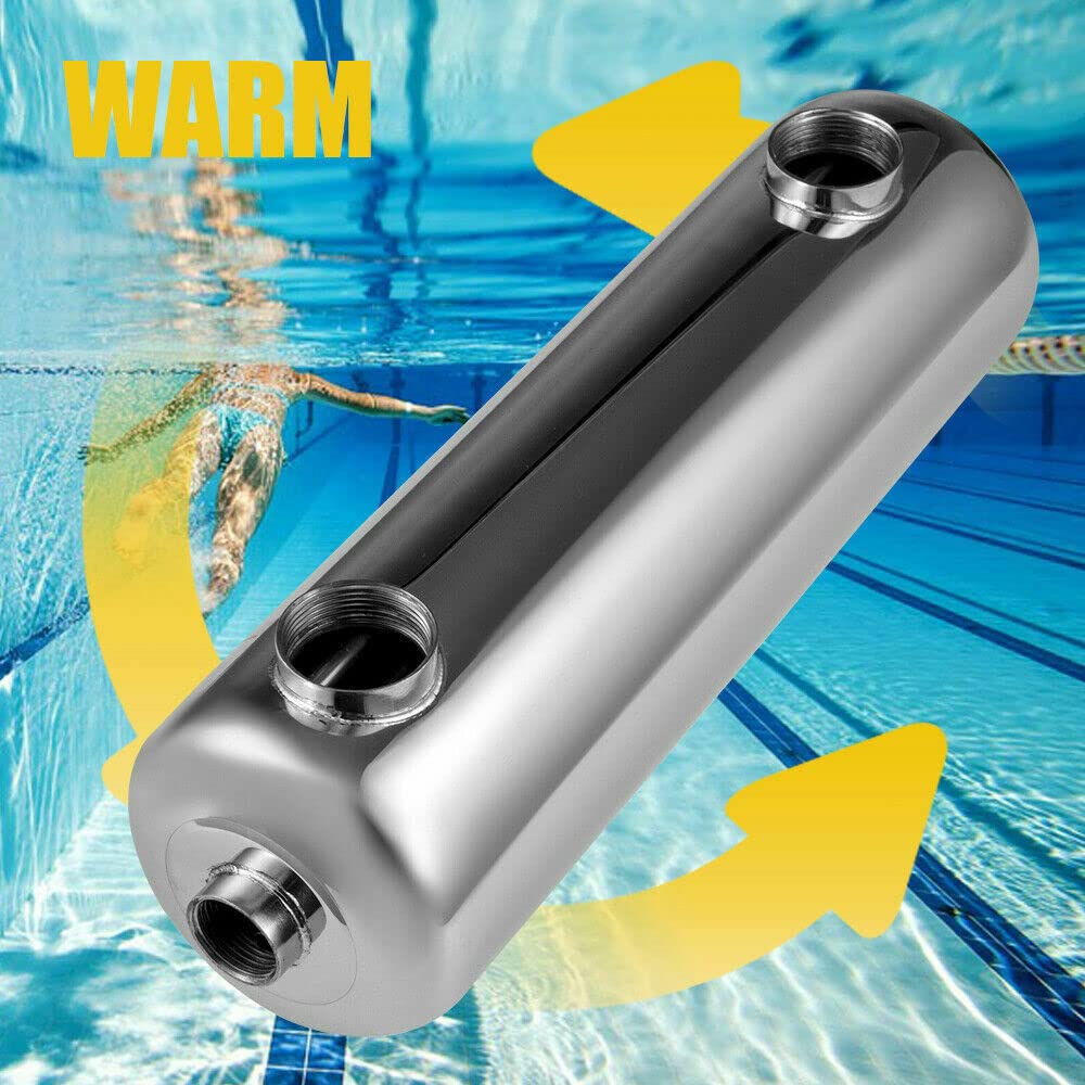 Stainless Steel 304 Pool Heat Exchanger 200kBtu - 1 1/2