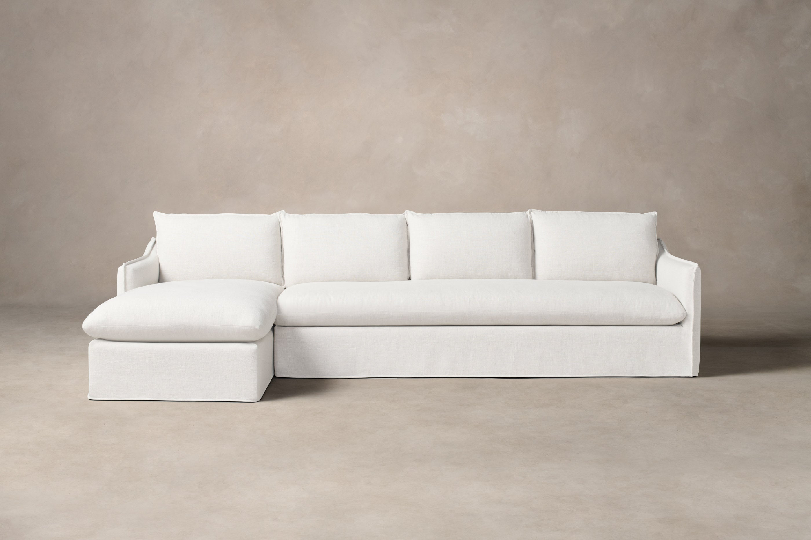 Premium Dune Sectional Sofa - Performance Woven Chenille Fabric with Lace Accents | Modern Living Room Furniture for Home Theater & Family Gatherings