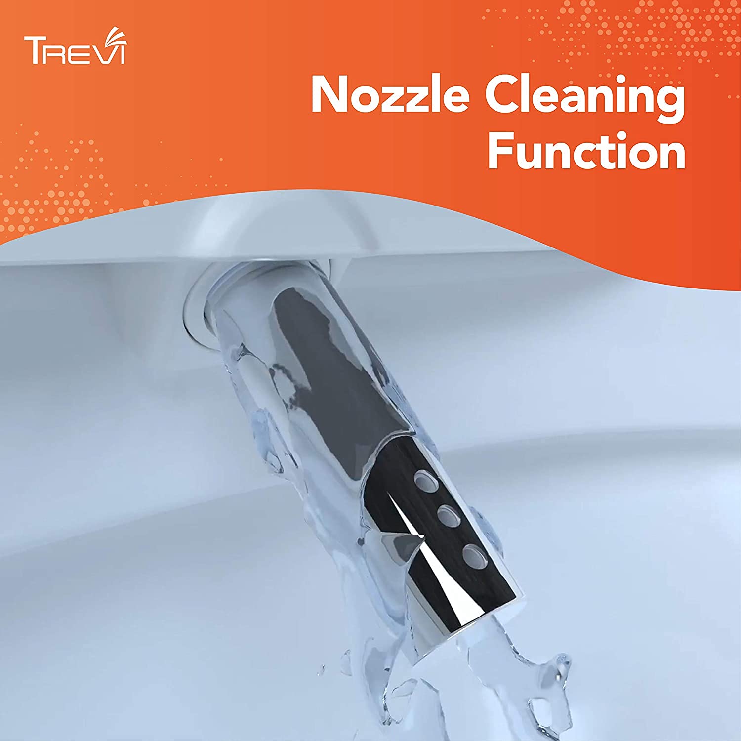 Premium TREVI Bidet Toilet Seat - Elongated White with Warm Air Dryer, Dual Nozzle Wash & Self-Cleaning | Stainless Steel Nozzle with Oscillation & Pulse | Made in Korea AB210 | Perfect for Modern Bathrooms, Elderly Care & Hygienic Living