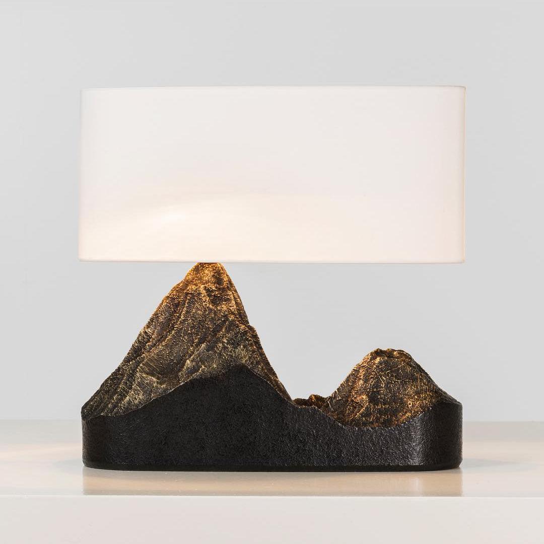 Modern Landscape Table Lamp - Adjustable LED Desk Light for Home Office, Bedroom & Living Room - Perfect for Reading, Working & Decor