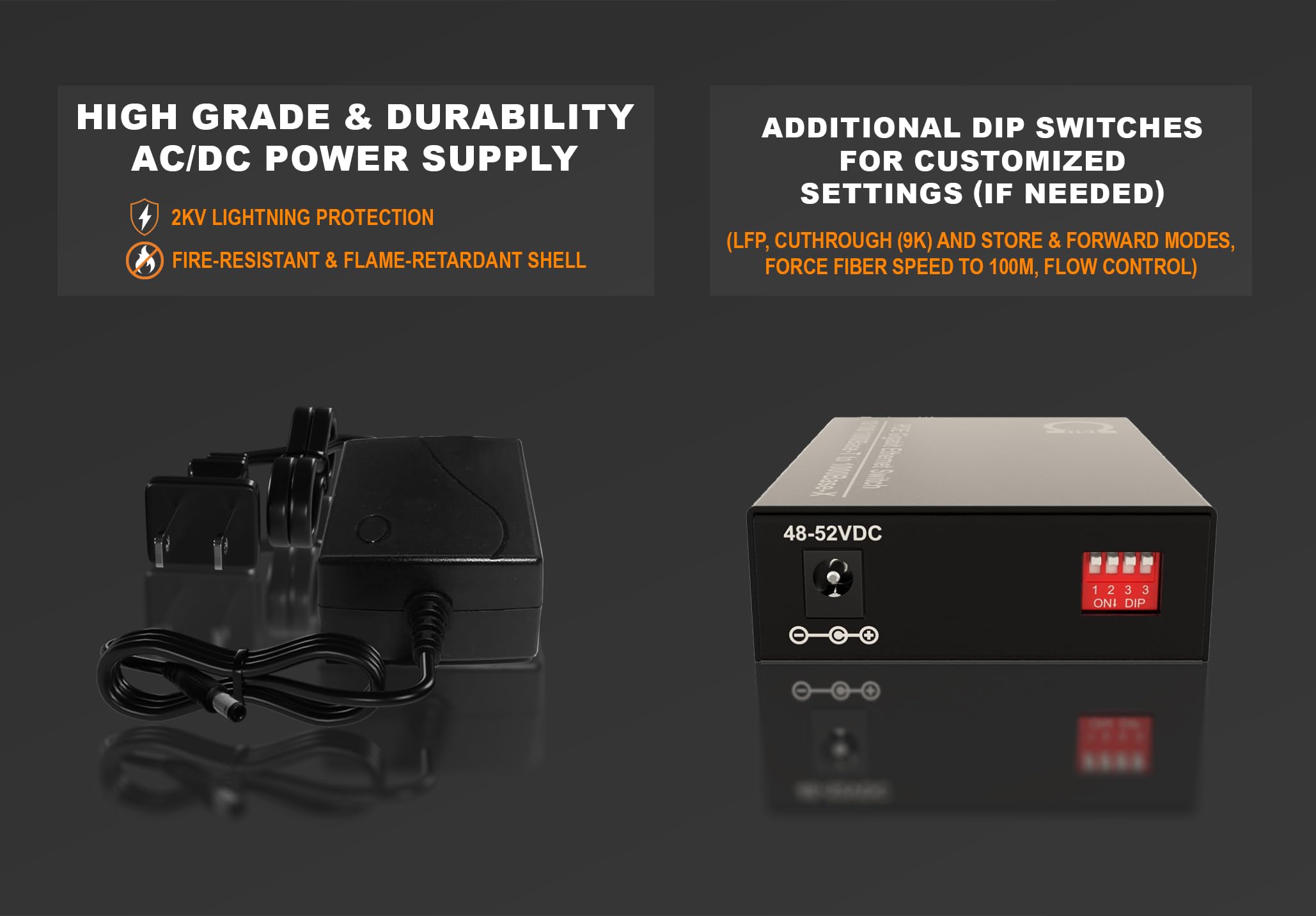 2-Port Gigabit PoE/PoE+ Single Mode LC 1310nm Fiber Media Converter - IEEE 802.3af/at Compliant, 20km (12.42 Mi) Range with PoE PSE Support | Perfect for Security Cameras, Wireless Access Points & Industrial Networks