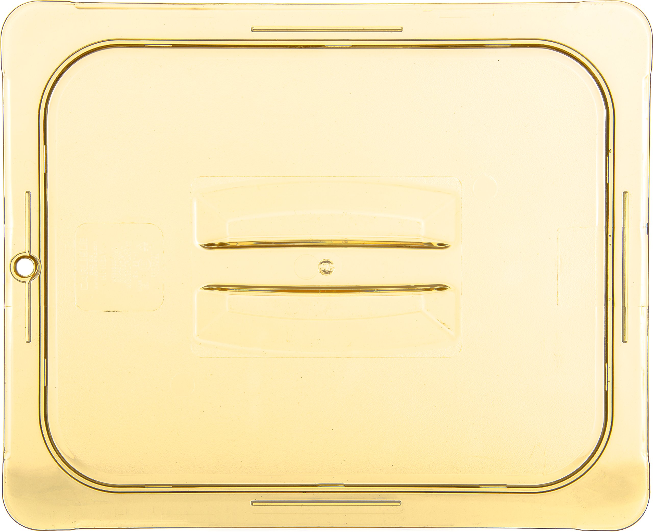Carlisle 10430U13 High Heat Universal Lid for Food Pans - 12.75 x 10.38 Inches, Amber Plastic, Durable & Heat-Resistant - Perfect for Restaurants, Catering & Food Service (Case of 6)