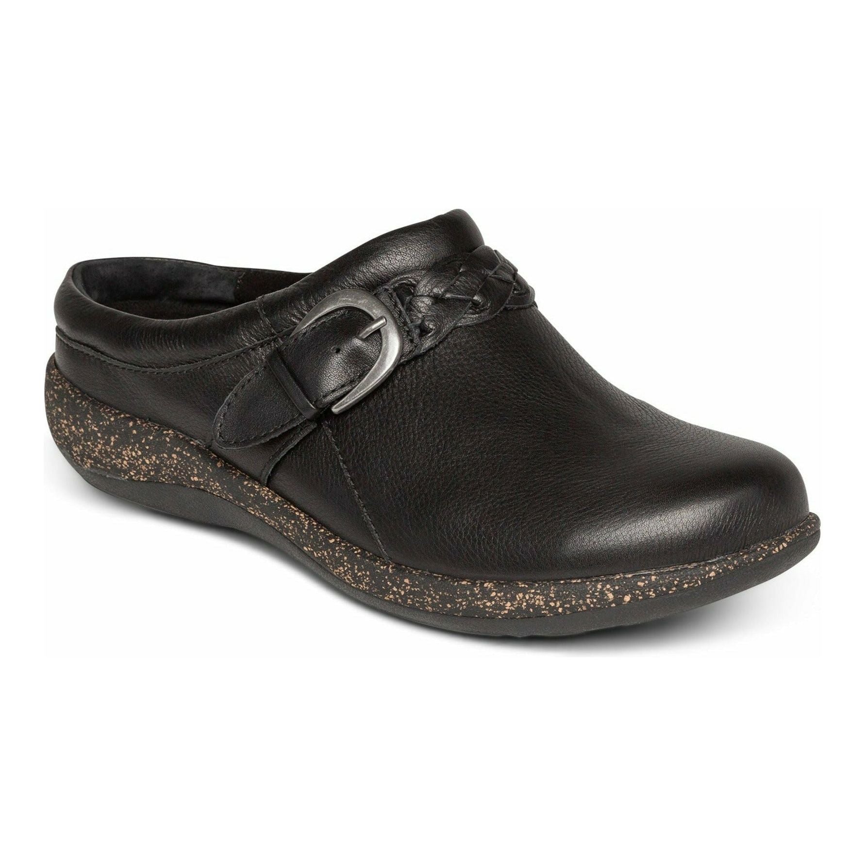AETREX LIBBY Comfort Clog for Women - Medium & Wide Width - Supportive & Cushioned Footwear for Nurses, Teachers & Healthcare Workers