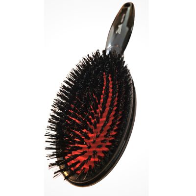 Janeke Pure Bristle Hair Brush - Large Detangling Brush for Thick Hair | Perfect for Daily Styling & Smoothing at Home or Salon