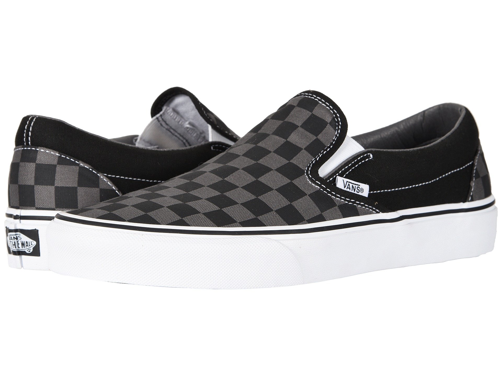 Vans Classic Slip-On Trainers for Men & Women - Black/Pewter | Comfortable Casual Shoes for Skateboarding, Walking & Everyday Wear