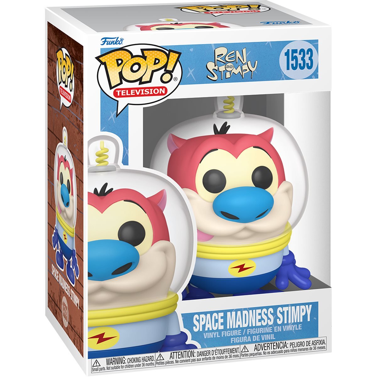 Ren & Stimpy: Space Madness Stimpy Action Figure - Collectible Cartoon Character Toy for Fans - Perfect for Display, Gifts & Nostalgic Home Decor