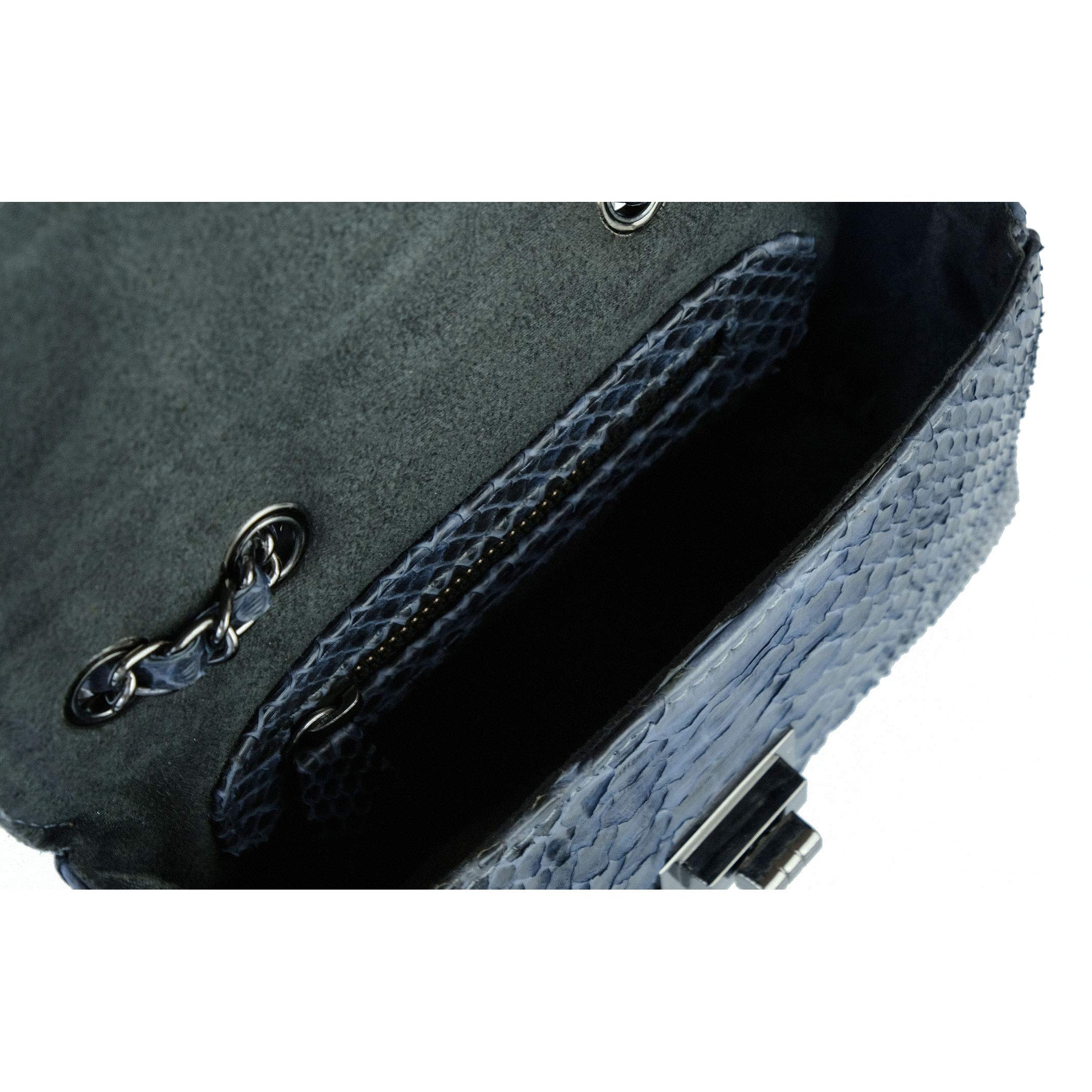 Python Leather Small Crossbody Bag | Genuine Snakeskin Purse | Stylish Small Leather Shoulder Bag | Compact Sling Bag for Women | Perfect for Everyday Use, Date Nights & Travel Accessories