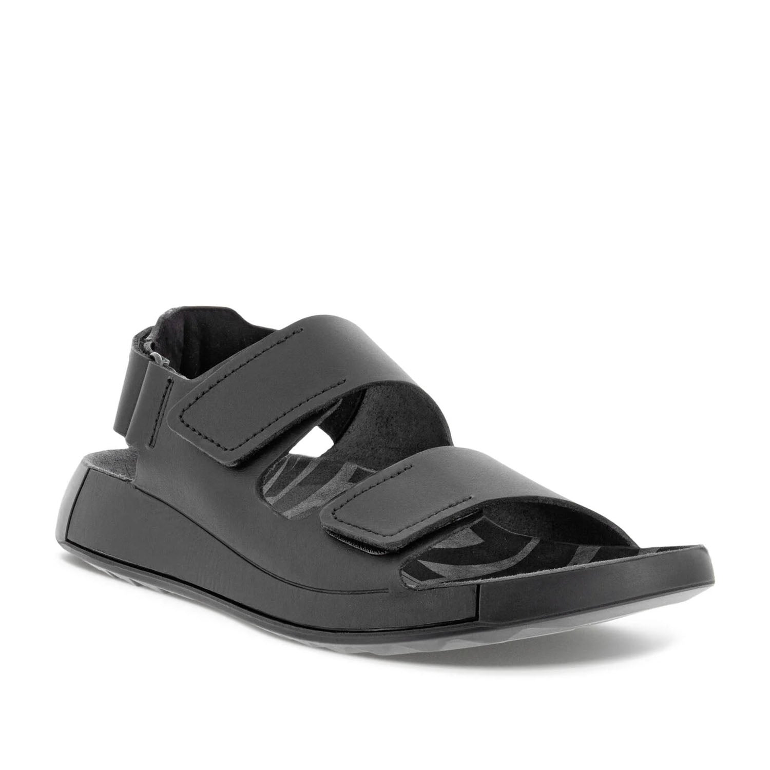 ECCO Men's Cozmo Flat Sandal - Black Comfortable Casual Sandals for Men | Perfect for Beach, Travel & Summer Outdoor Activities