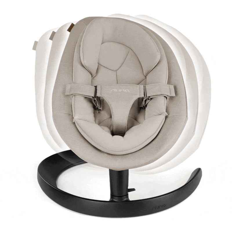 Nuna Leaf Grow Baby Swing with Toy Bar - Adjustable Infant Seat for Newborns to Toddlers - Perfect for Nursery, Living Room & Outdoor Use