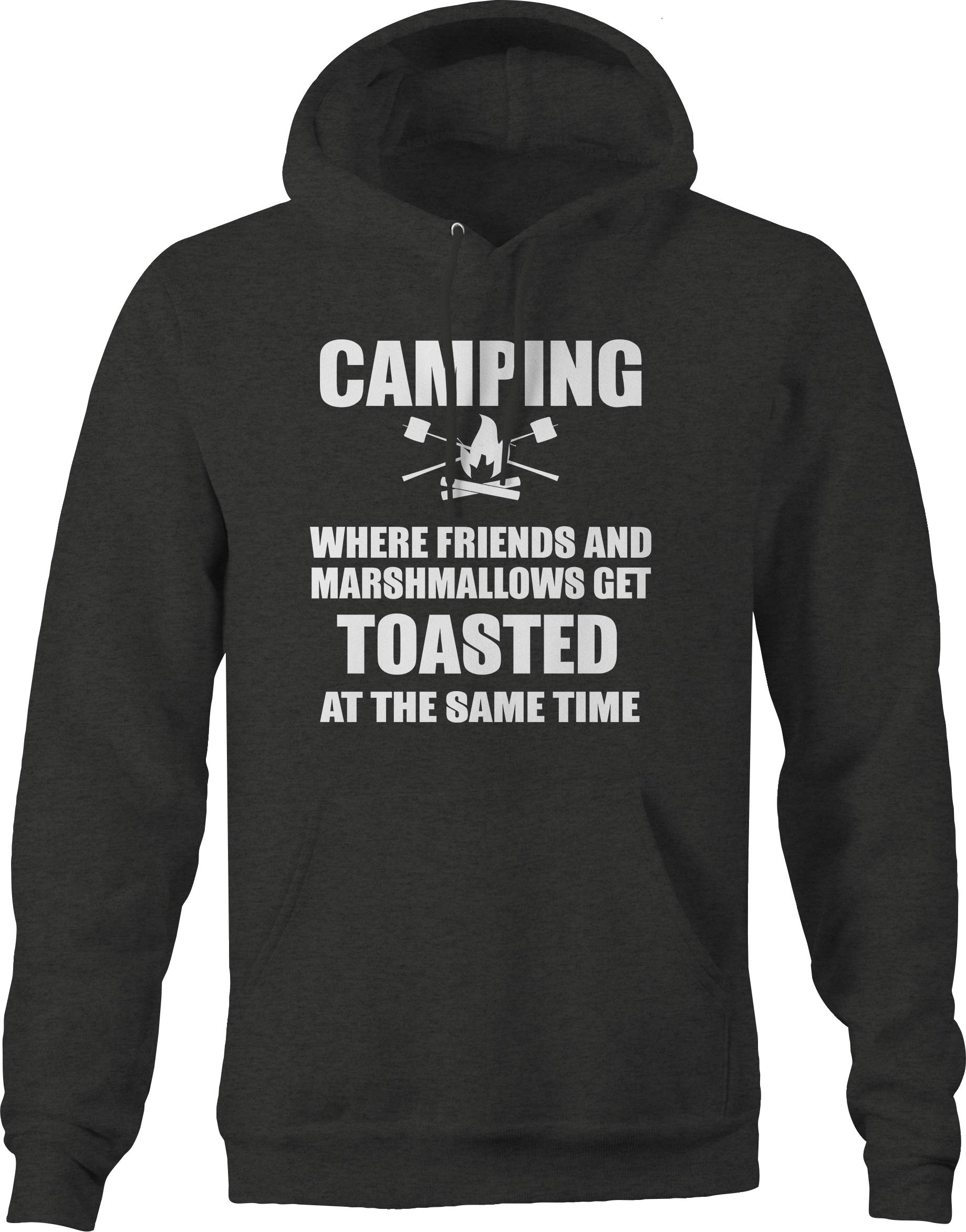 VIL Men's Gray Camping Hoodie - Cozy & Comfortable for Outdoor Adventures, Perfect for Toasting Marshmallows with Friends