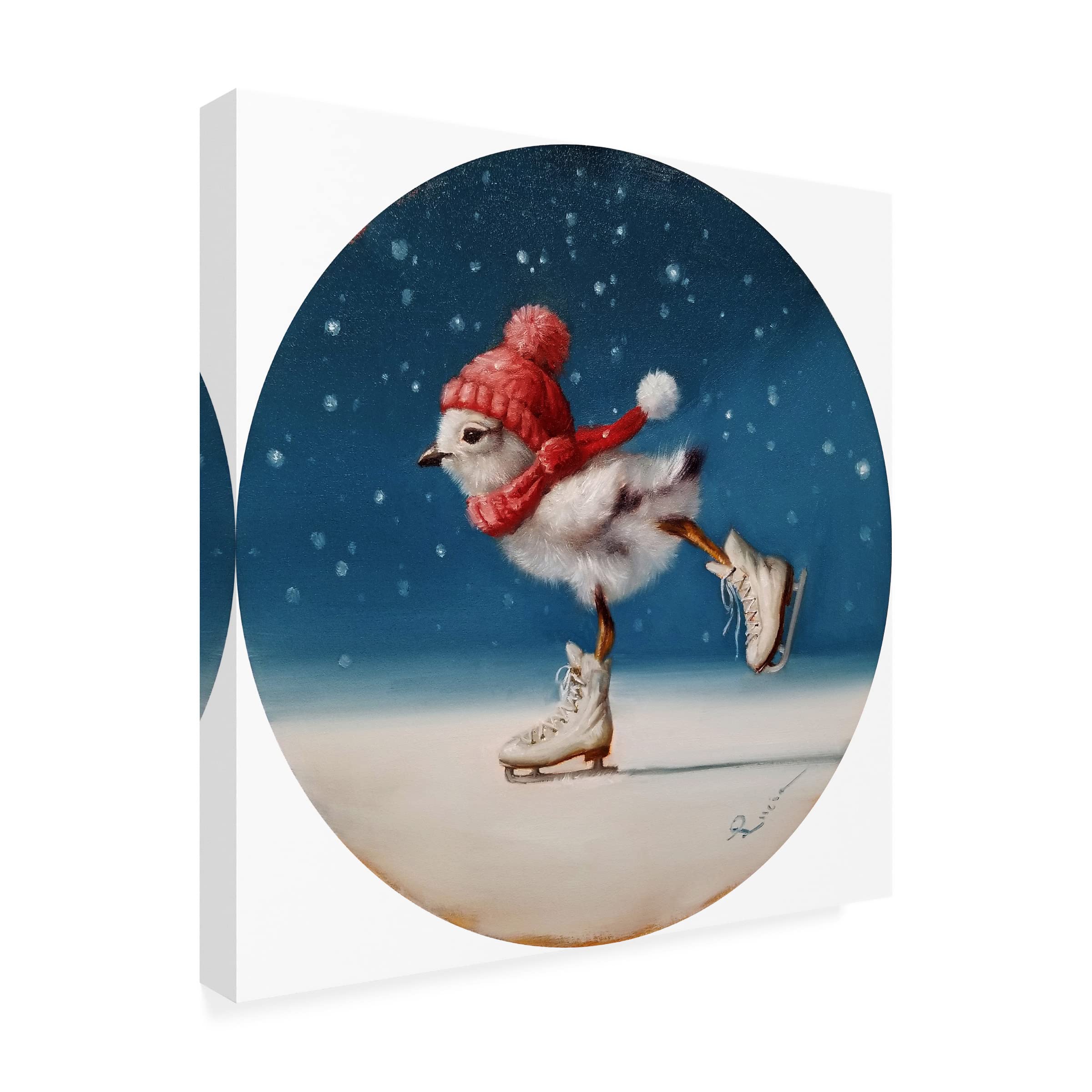 Lucia Heffernan 'Chickie Yamaguchi' Canvas Wall Art Print - Modern Animal Painting for Living Room, Bedroom & Office Decor