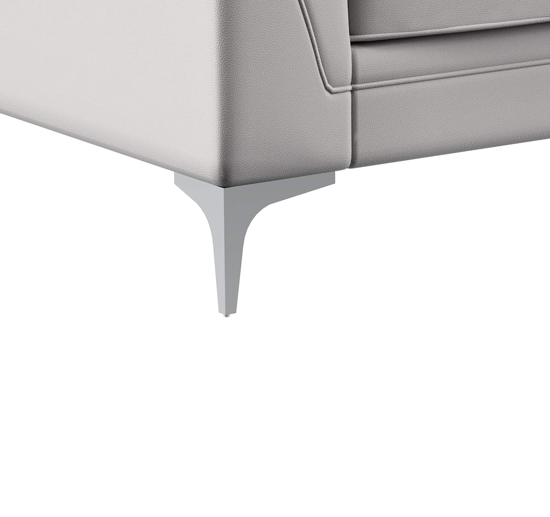 Global Furniture USA Suzie Light Grey Accent Chair - Stylish & Comfortable Living Room, Bedroom, or Office Seating