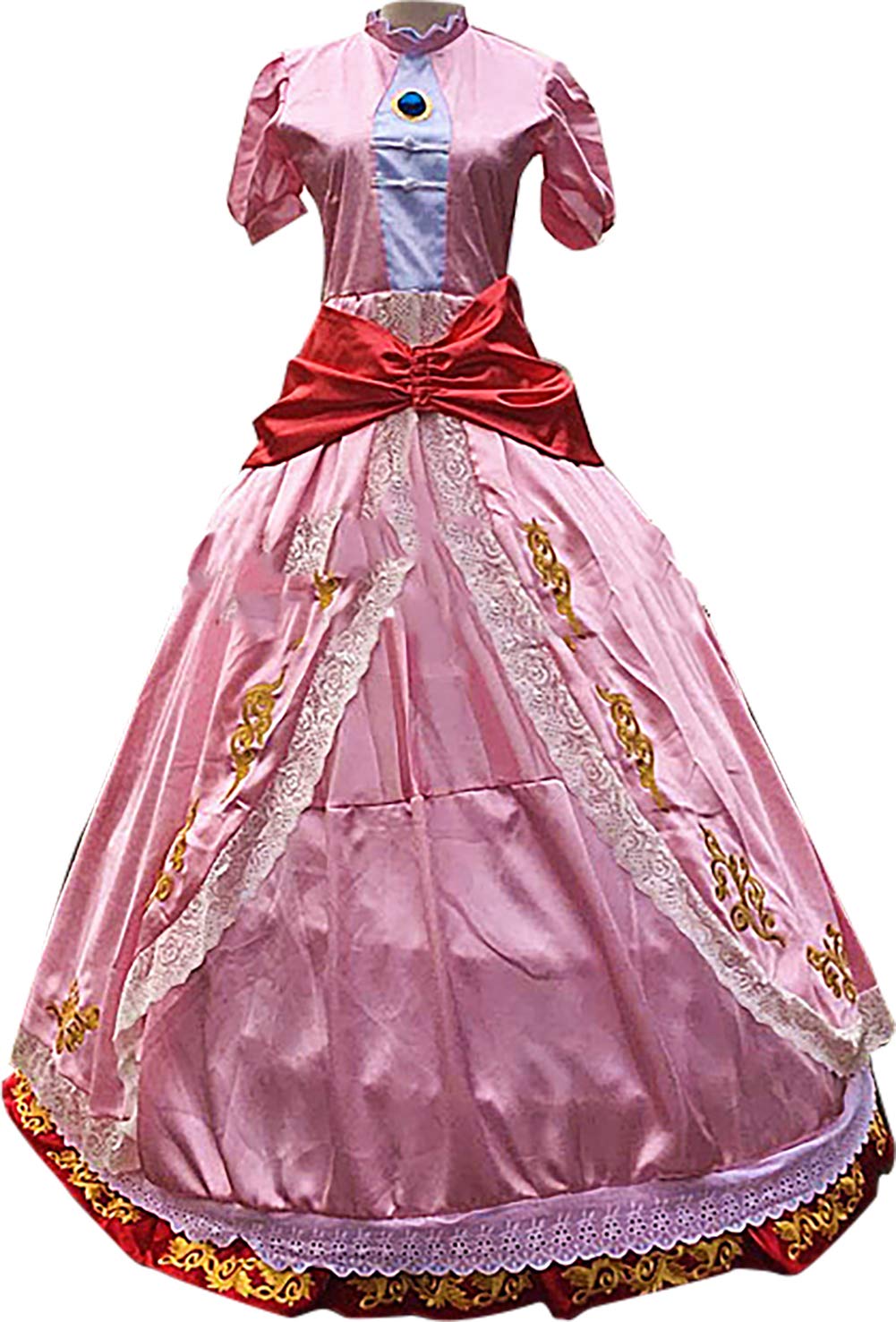 Super Mario Bros Princess Peach Cosplay Costume - Anime & Game Character Outfit for Halloween, Comic Con & Cosplay Events