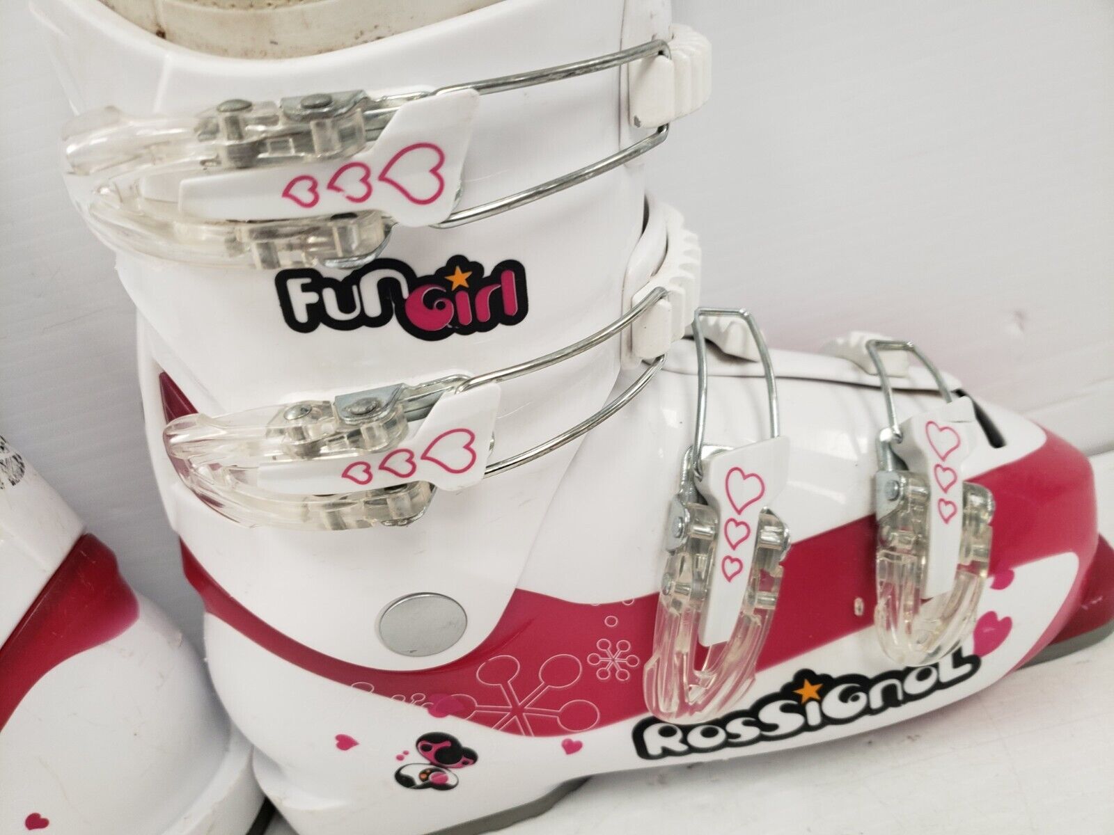 Rossignol Fun Girl Ski Boots for Kids - Sizes 23 & 23.5 | Comfortable & Durable Winter Sports Footwear for Snowboarding & Skiing Adventures