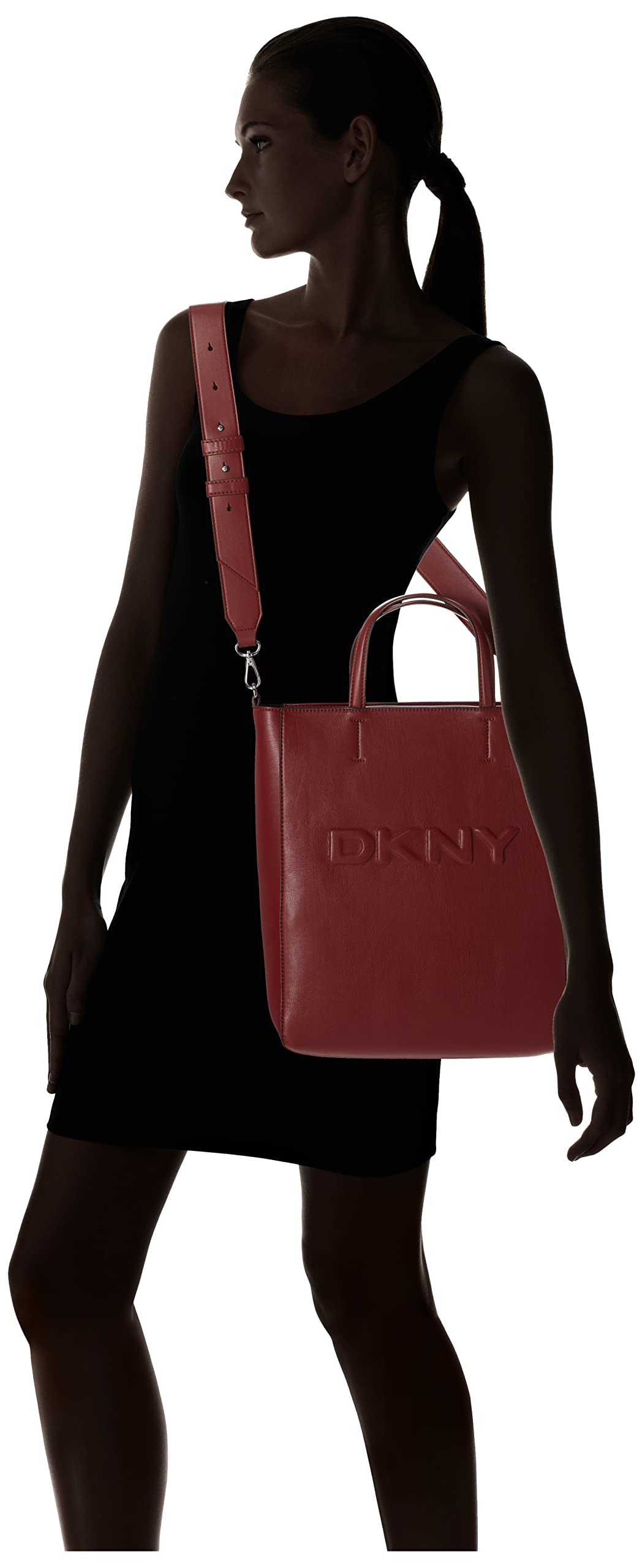 DKNY Women's Tilly Non-Slip Tote Bag - Stylish Designer Handbag for Work, Travel & Everyday Use | Premium Leather Shoulder Tote with Spacious Interior