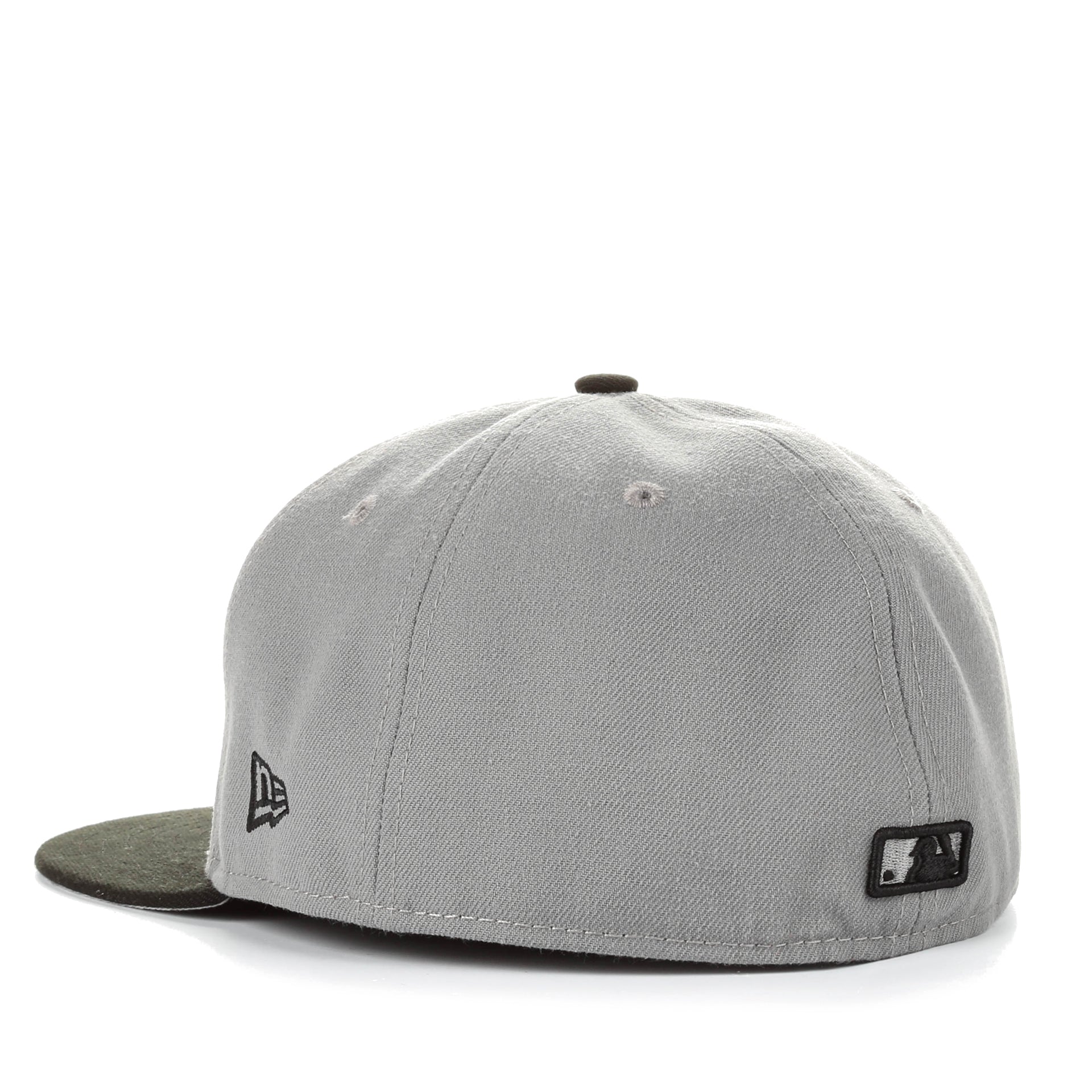 New Era 59Fifty MLB Basic Fitted Cap - Los Angeles Dodgers Official Baseball Hat in Storm Grey | Adjustable Snapback for Men & Women | Perfect for Baseball Games, Streetwear & Casual Outfits