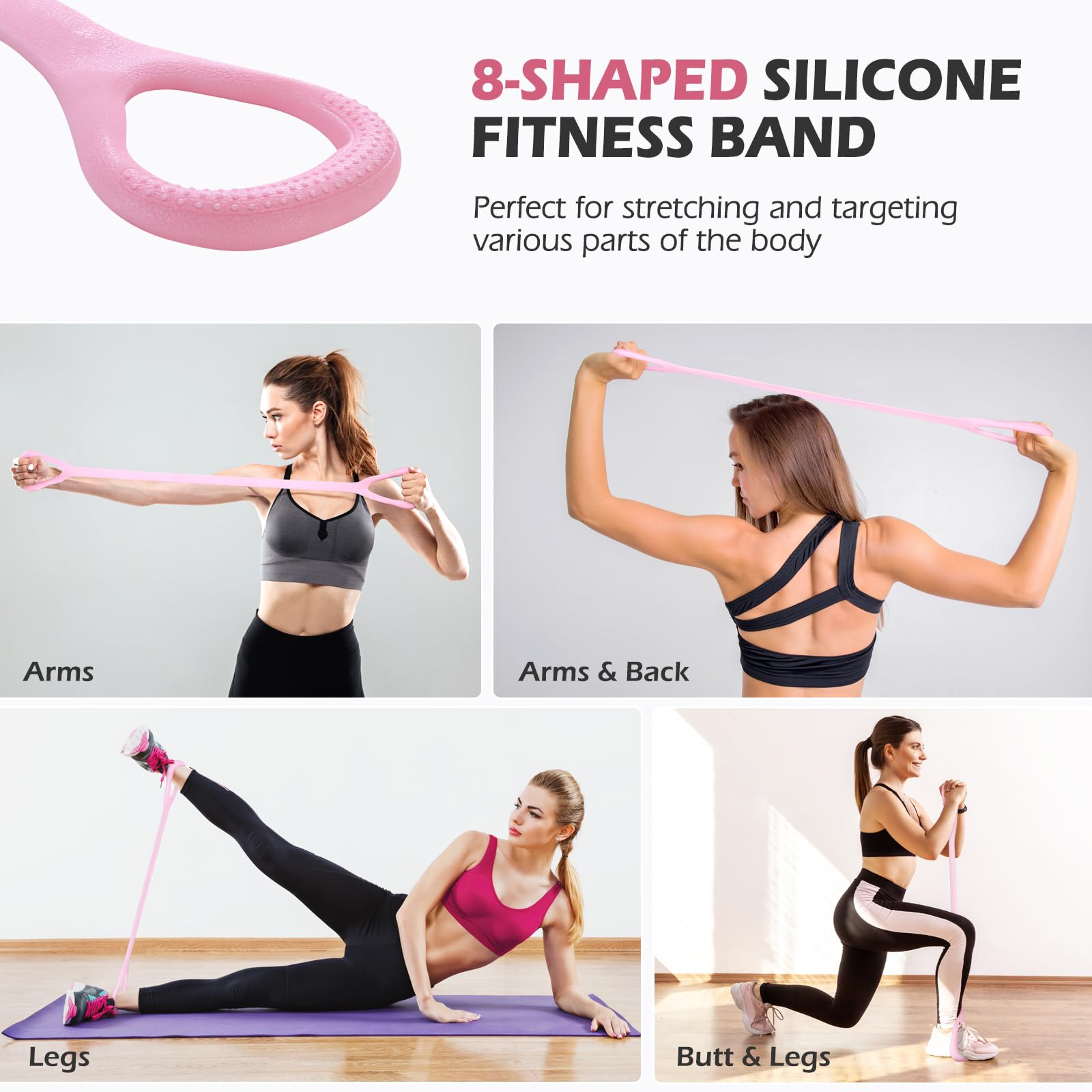 Premium Pilates Bar Kit with Resistance Bands - Natural Latex Fitness Equipment for Women & Men | Heavy-Duty Stainless Steel Yoga Stick for Home Gym, Full-Body Workouts | Perfect for Strength Training, Toning & Rehabilitation Exercises