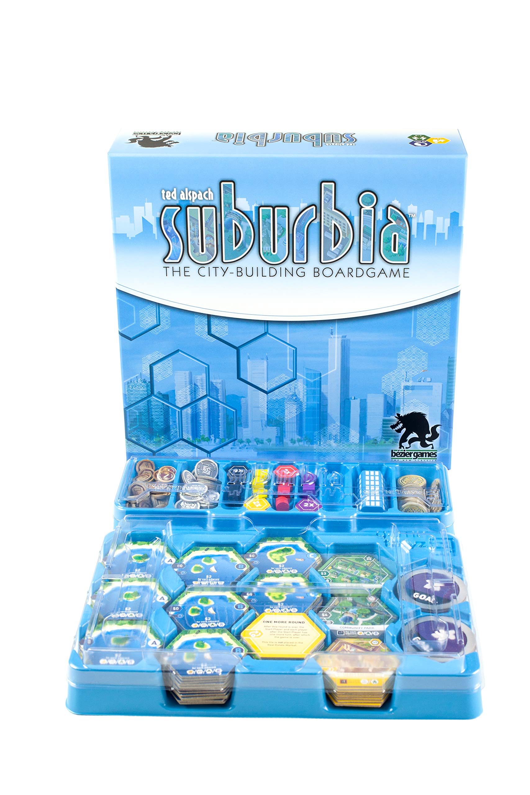 Suburbia - Thematic City Building Strategy Board Game | Tile Placement Game for Adults | Perfect for Family Game Nights & Strategy Enthusiasts