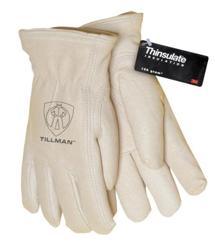 Premium Pigskin Insulated Gloves for Men & Women - Small Size - Cold Weather Work & Outdoor Activities - Durable & Warm for Construction, Hunting, and Winter Sports