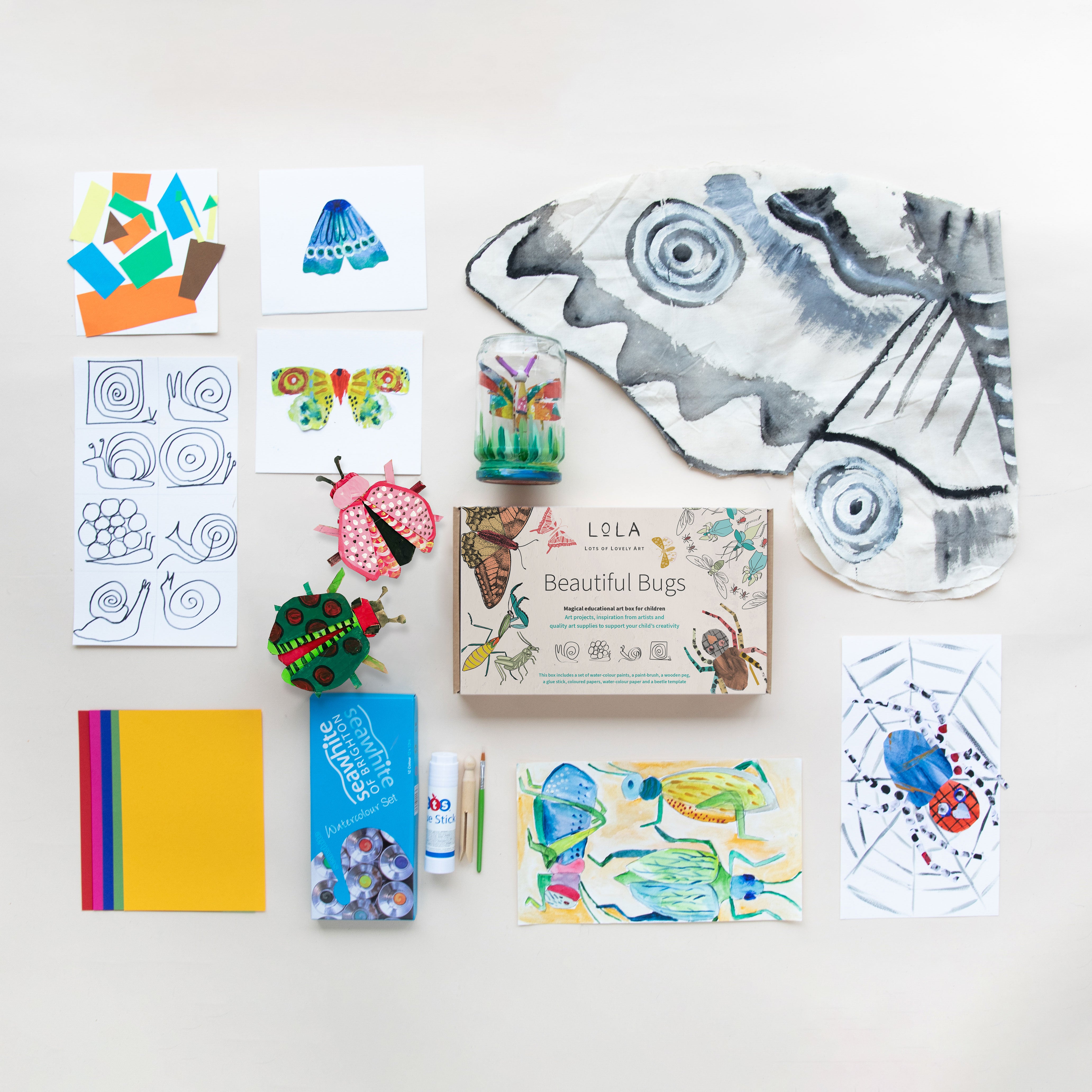LoLA Beautiful Bugs Art Box - Handmade Insect-Themed Jewelry Storage & Display Case - Perfect for Organizing Rings, Earrings, and Necklaces | Gift for Nature Lovers & Jewelry Collectors