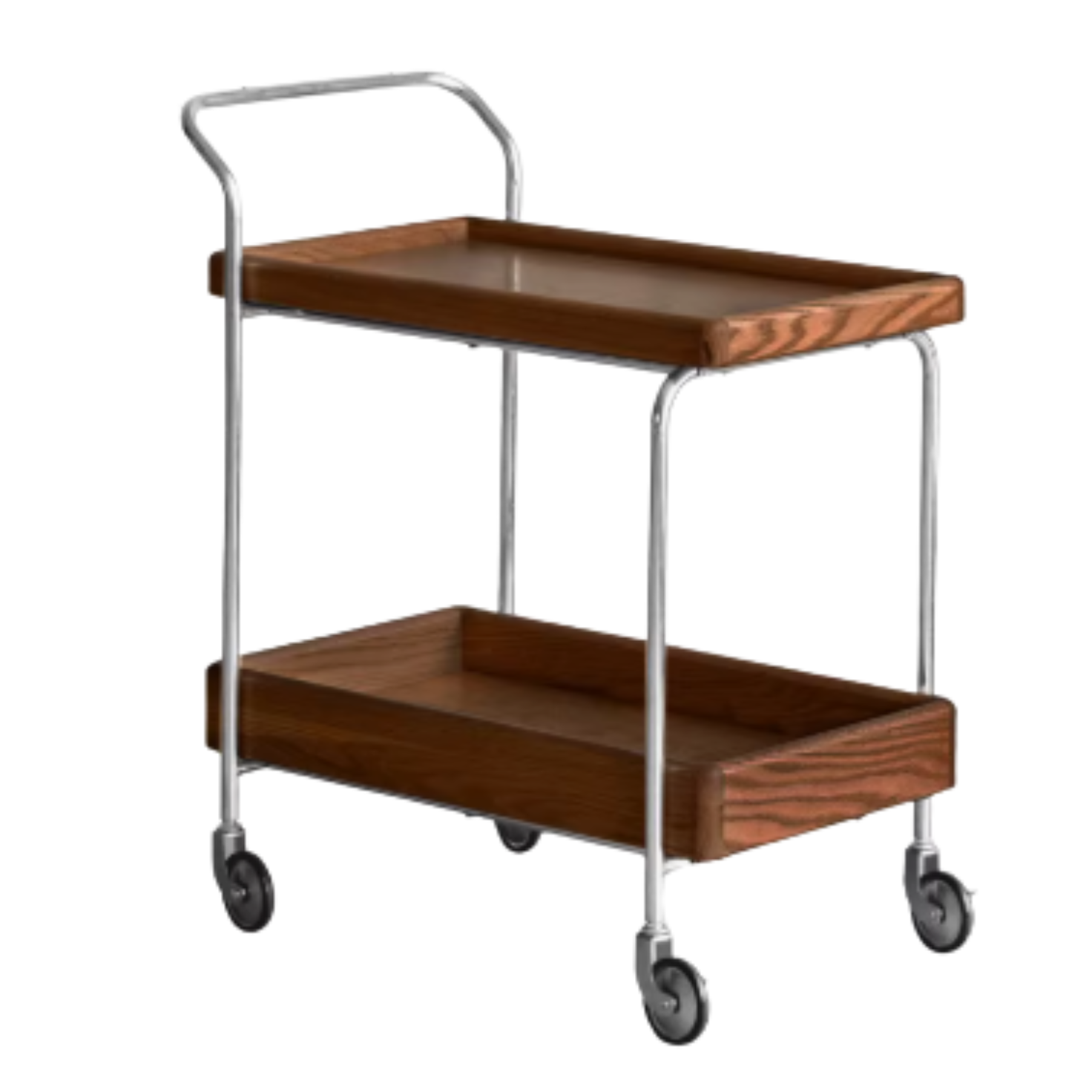 24.80x14.96x28.74 inch / 63.2x38.2x73.5сm / Walnut color / Oak  Side table