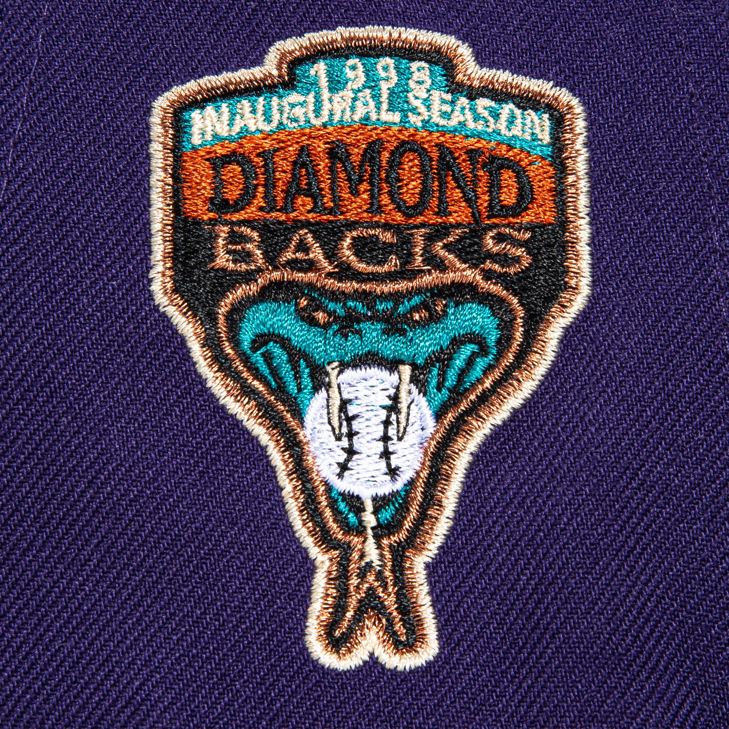 New Era 59Fifty Arizona Diamondbacks MLB Baseball Cap with Inaugural Patch - Purple & Olive - Adjustable Snapback Hat for Men & Women | Perfect for Baseball Games, Sports Fans & Streetwear Fashion