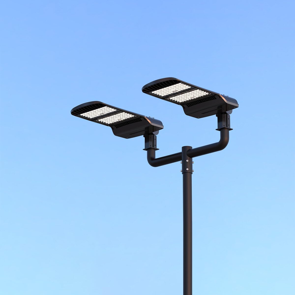 300W LED Parking Lot Lights 39000lm, 5000K Daylight White - DLC Compliant Shoebox Pole Lights for Outdoor Area & Street Lighting - Replaces 1000W Metal Halide - Arm/Slip Fit Mount - Perfect for Parking Lots, Warehouses, Gas Stations & Commercial Outdoor Spaces
