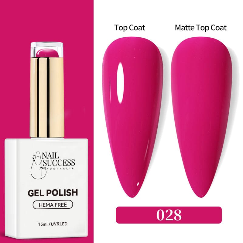 Hema Free Gel Nail Polish Set - 15ml Long Lasting Soak Off UV LED Nail Gel Colors for Manicure & Pedicure at Home or Salon