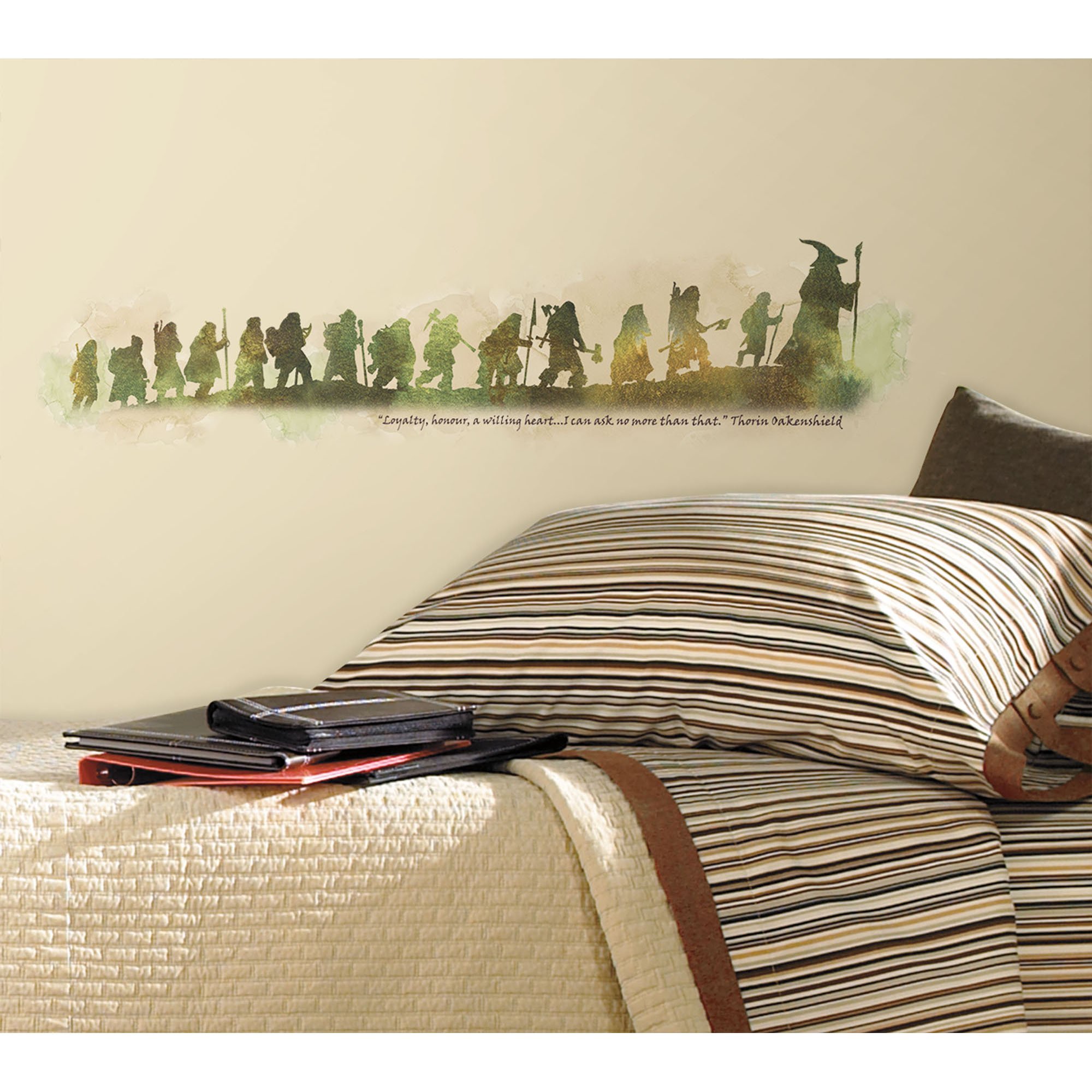 The Hobbit Quote Peel and Stick Wall Decals - RoomMates RMK2161SCS White | Easy Removable Vinyl Stickers for Bedroom, Nursery & Home Decor