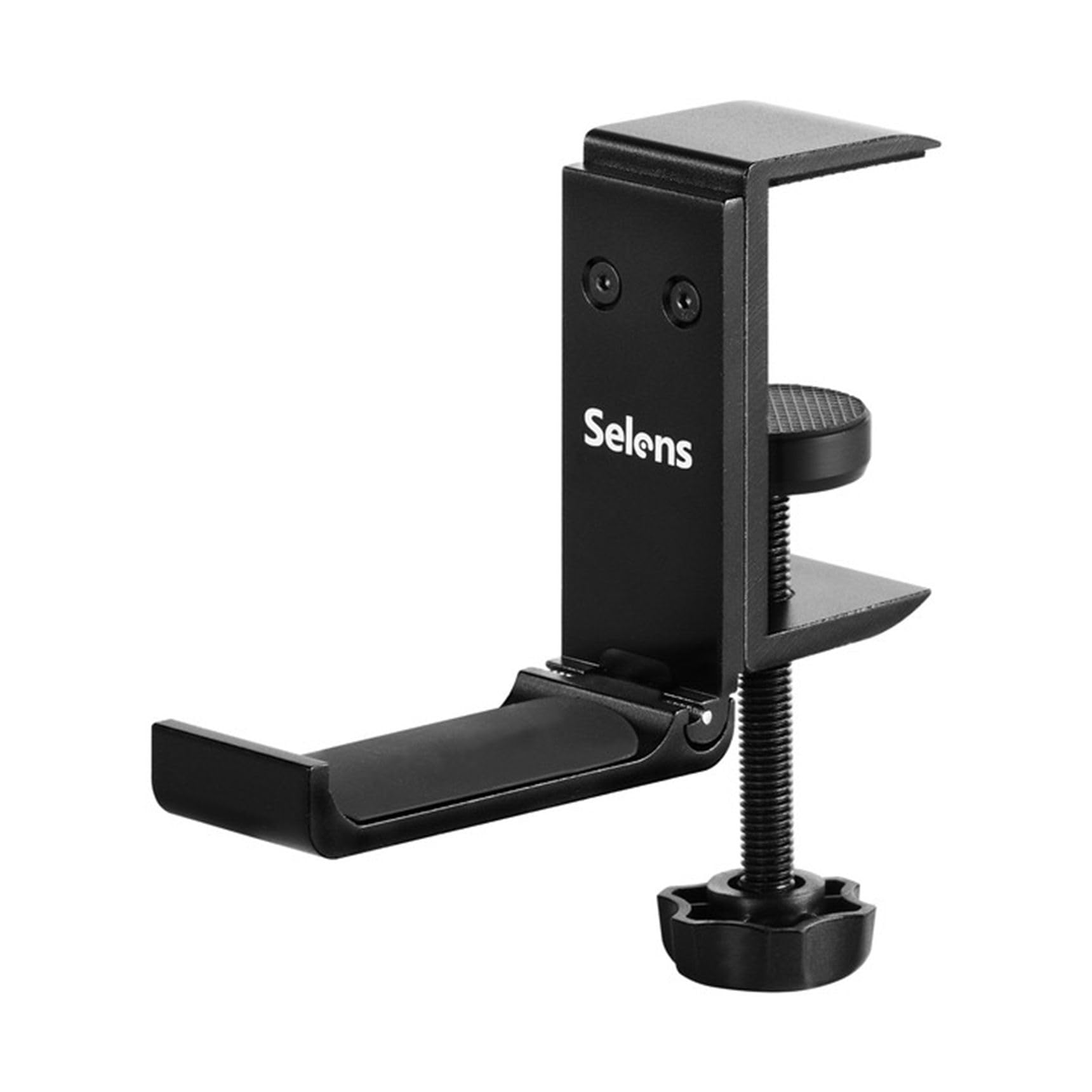 Selens Foldable Headphone Holder - Space Saving Aluminum Headset Hanger for Gaming & Over-Ear Headphones, Universal PC Desk Stand for Soundbars & Headsets - Perfect for Home Office, Gaming Setup & Workspace Organization