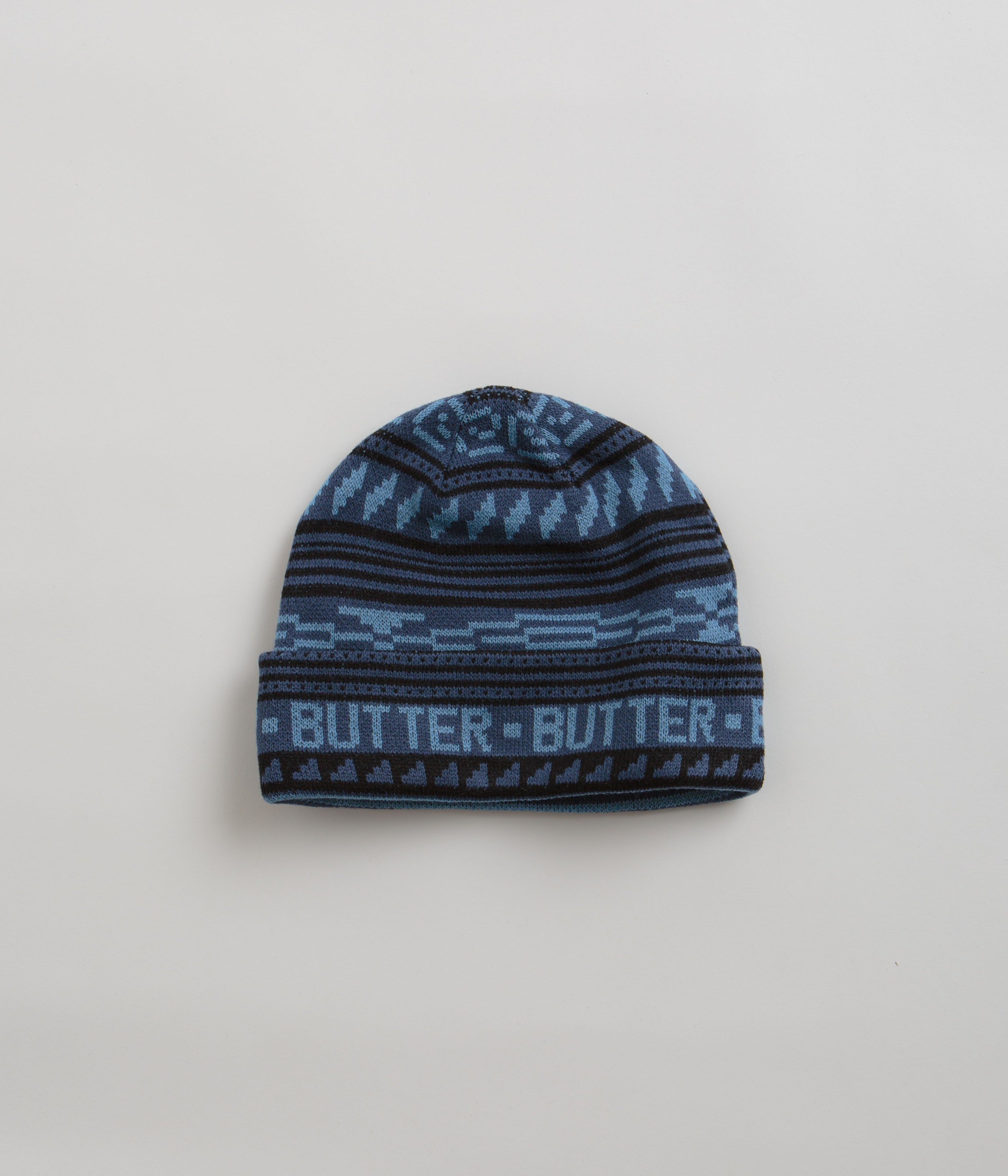 Butter Goods Porto Beanie - Navy Blue Winter Knit Hat for Men & Women - Perfect for Skiing, Snowboarding & Cold Weather Activities