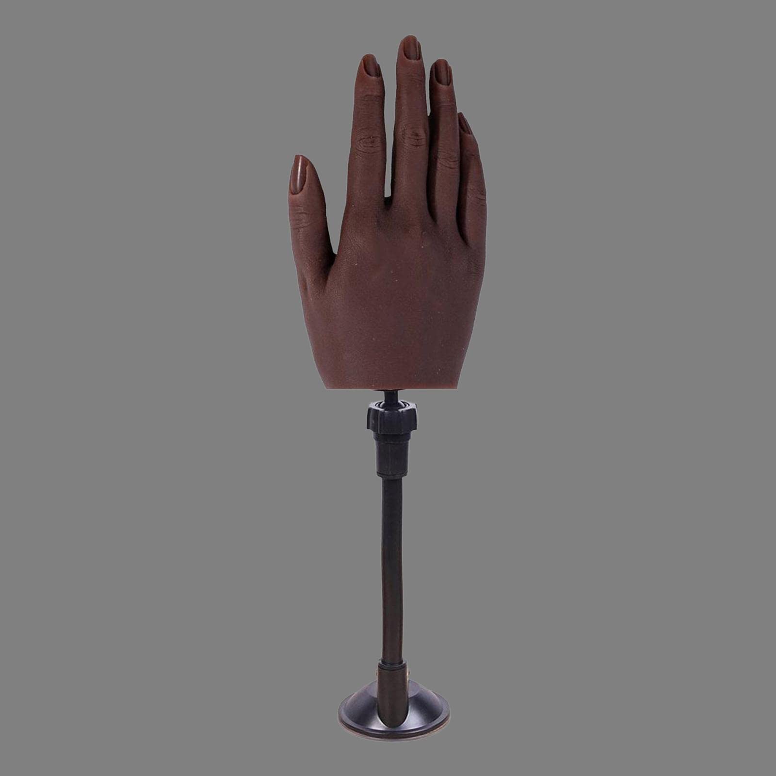 Barenx Realistic Practice Hand for Nail Training - Flexible Bendable Mannequin Hand with Visible Texture (Style 6) - Perfect for Nail Art Practice, Cosmetology Students & Salon Professionals