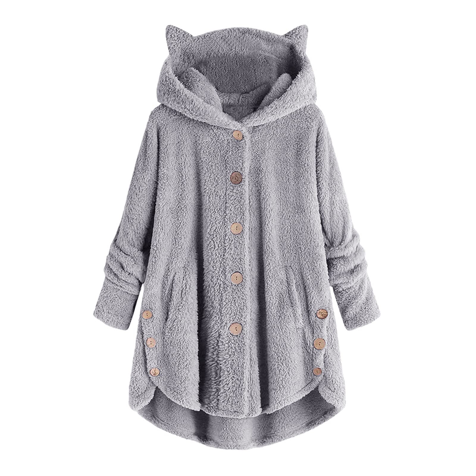Miximx Women's Cute Printed Fall Jacket Shirt - Long Sleeve Casual Coat with Pockets | Perfect for Autumn Outfits, Daily Wear & Outdoor Activities