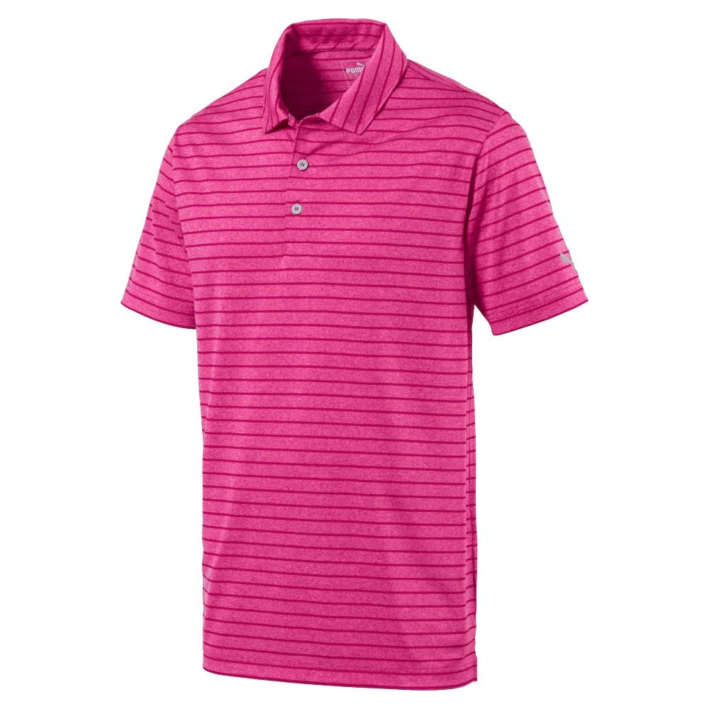 PUMA Men's 2019 Rotation Stripe Polo Shirt - Breathable Performance Golf & Casual Wear for Men | Perfect for Golf, Office & Everyday Use