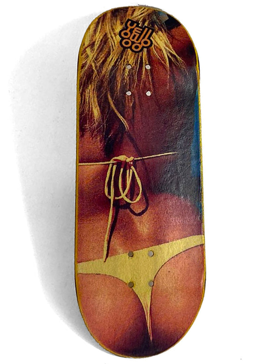 Yellowood Fingerboard Deck - Professional Mini Skateboard for Tricks & Stunts | Perfect for Fingerboarding Enthusiasts & Skateboard Collectors | Indoor & Outdoor Fun for Kids & Adults