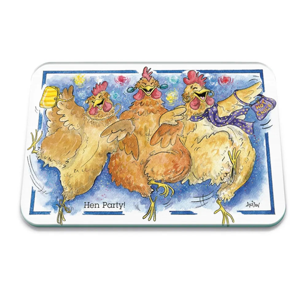Hen Party Glass Worktop Protector - Durable Kitchen Countertop Protector for Bars, Restaurants & Home Use - Scratch & Heat Resistant Surface Protector for Baking, Cooking & Entertaining
