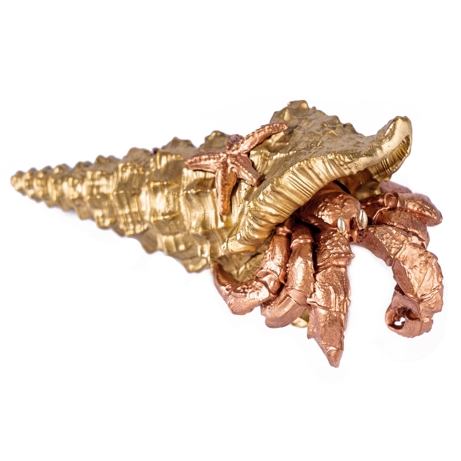 Coppertist.WU Hermit Crab Bottle Opener - Unique Brass & Copper Bar Tool for Men, Cool Animal-Themed Gift Idea - Perfect for Home Bars, Beach Parties & Outdoor Gatherings