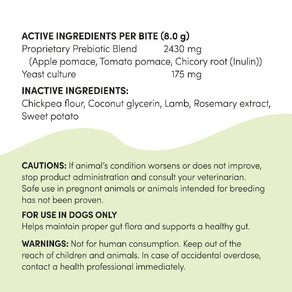 **Crump's Naturals Gutsy Balance Bites for Dogs – Digestive Health Chews with Probiotics & Prebiotics – Supports Gut Health & Immune System – Perfect for Sensitive Stomachs & Daily Wellness**    *(Use Case: Ideal for dogs with digestive issues, allergies, or those needing daily gut support for optimal health.)*