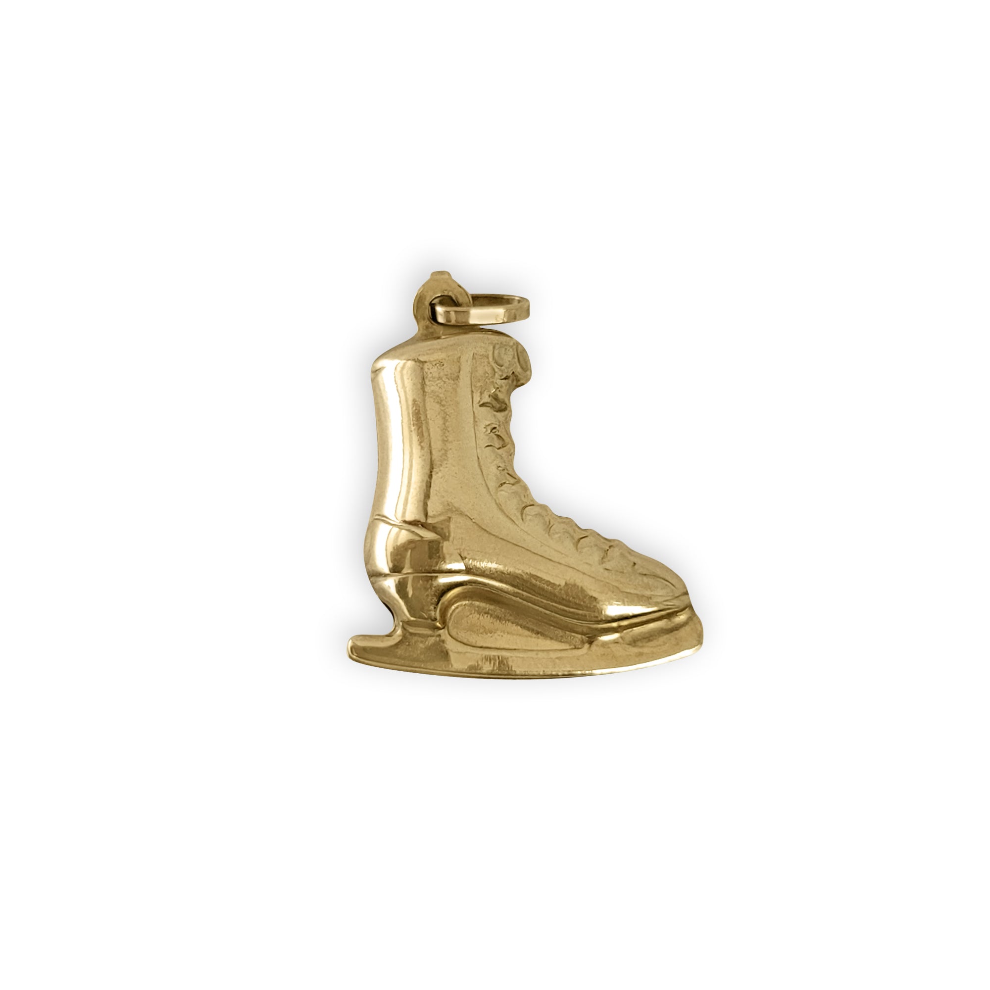 Elegant Gold Figure Skating Charm Pendant - Perfect for Jewelry Making, Gifts & Ice Skating Enthusiasts