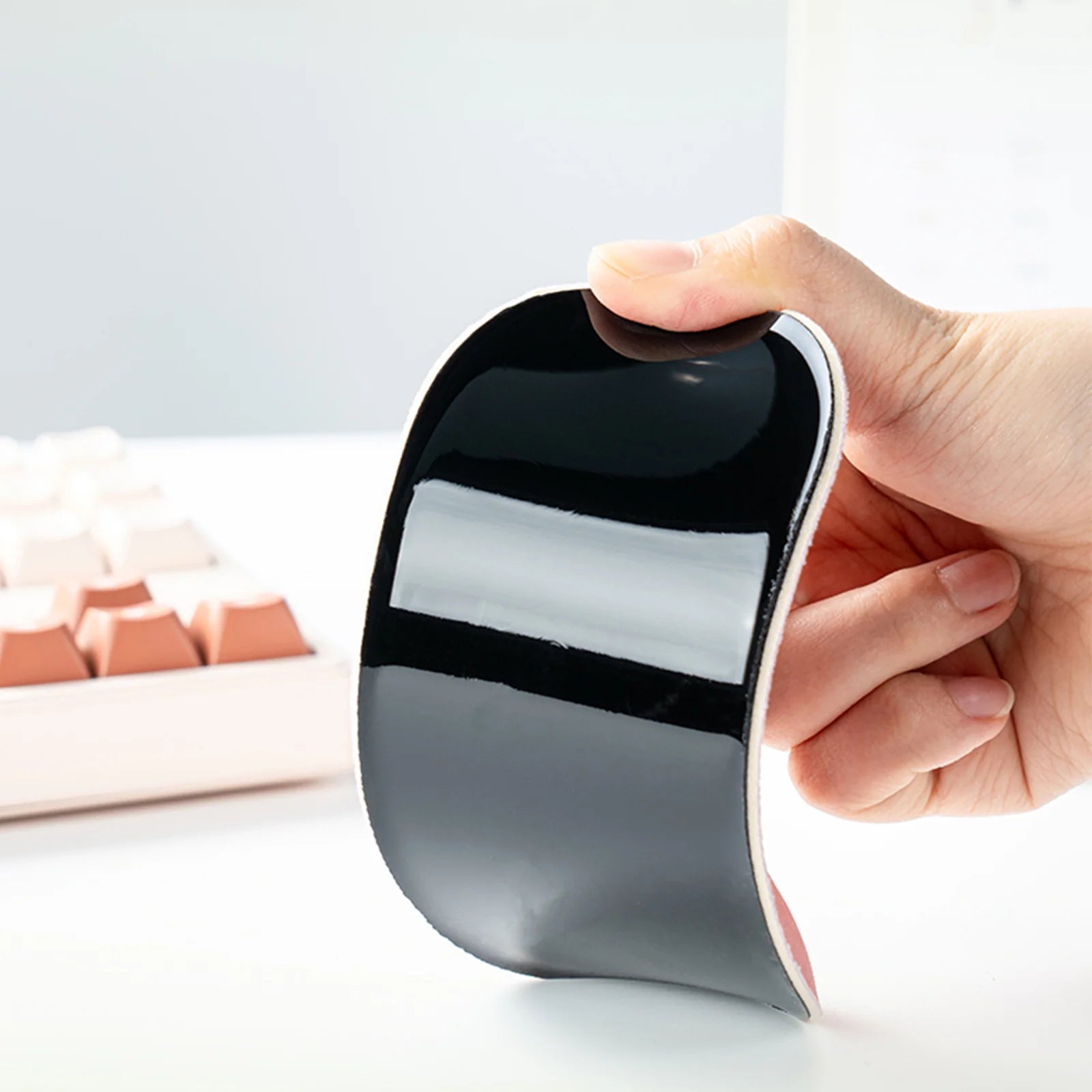 Ergonomic Emoji Silicone Wrist Rest for Keyboard & Mouse - Comfortable Gaming & Office Computer Support - Funny Emoticon Design for Typing, PC, Laptop Use