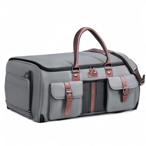 Convertible Carry On Garment Bag for Travel - 2 in 1 Hanging Suitcase & Duffle Bag with Shoe Compartment for Men & Women | Perfect for Business Trips, Weddings & Airplane Travel