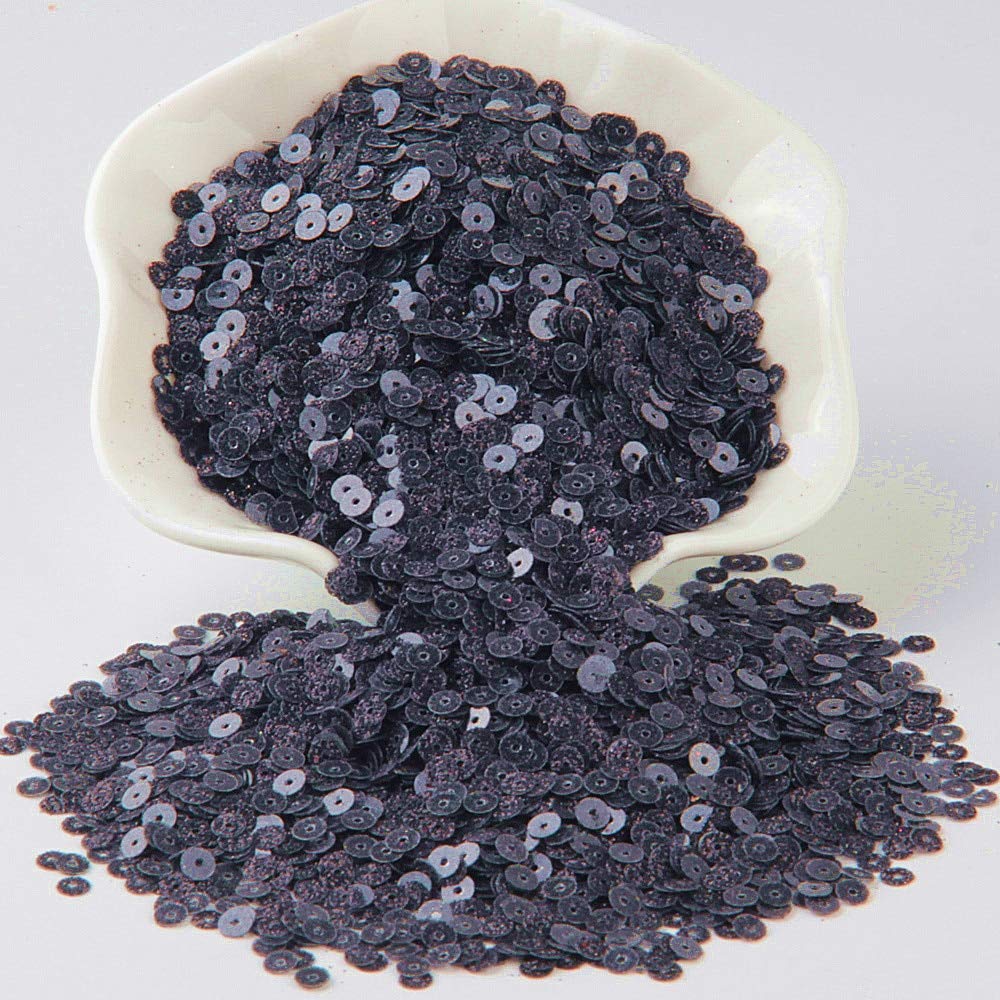 30g/Lot 4mm Square Black Sequin for Sewing - DIY Crafts, Dresses, Tablecloths, Backdrops & Curtains - Perfect for Women's Fashion, Home Decor & Party Decorations