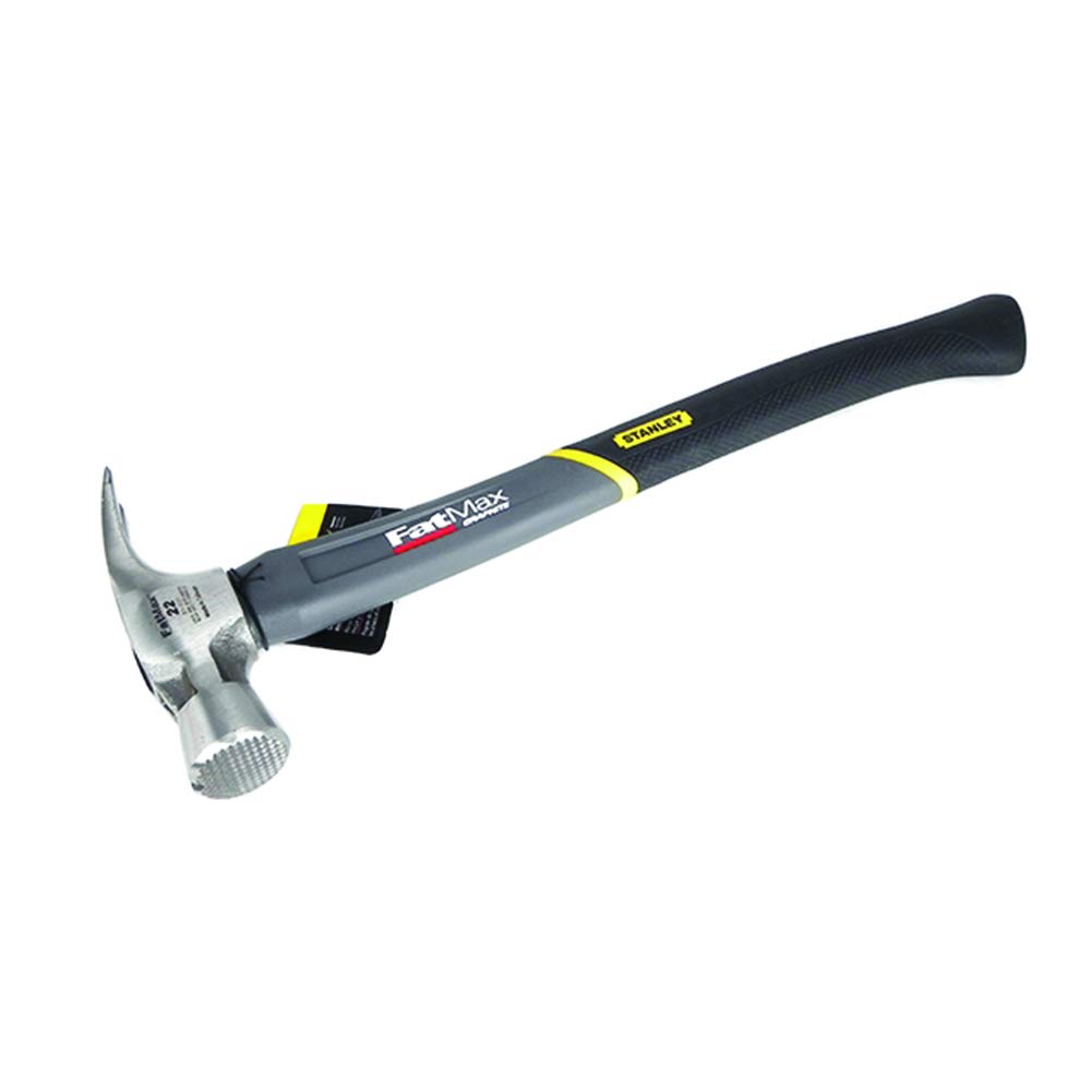 STANLEY FATMAX 22OZ Graphite Framing Hammer with AXE Handle - 51-021 Model - Heavy Duty Construction Tool for Carpentry, Roofing & DIY Projects