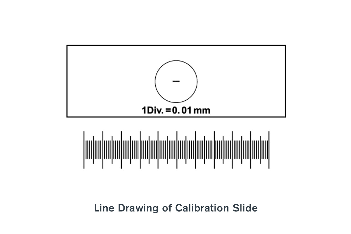 Professional Microscope Calibration Slide - High Precision Measurement Tool for Lab & Research | Perfect for Microscopy, Quality Control & Scientific Experiments
