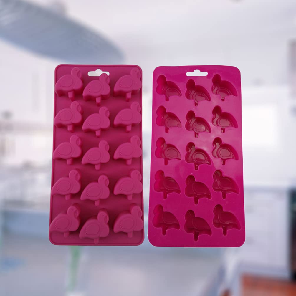 Premium Silicone Flamingo Cake Molds (2-Pack) - Non-Stick Baking Molds for DIY Cakes, Chocolates, Candies & Soap Making - Perfect for Birthday Parties, Baby Showers & Adult Celebrations