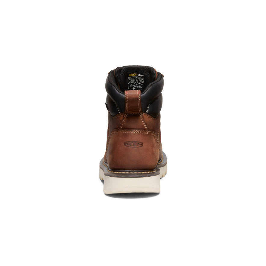 Men's Cincinnati 6 Waterproof Soft Toe Work Boots - 90° Heel, Tuscan Red/Sandshell - Ideal for Construction, Hiking & Outdoor Work