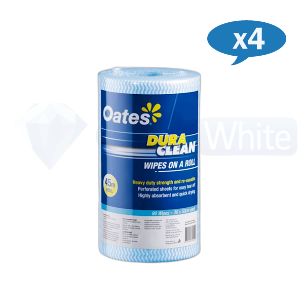 Oates Duraclean Multipurpose Wipes Extra Heavy Duty - All-Purpose Cleaning Wipes for Kitchen, Bathroom & Tough Stains | Commercial & Household Use